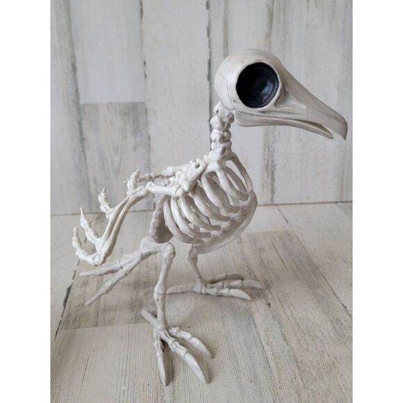 Crazy bonez skeleton bird dodo crow Halloween prop decor - Picture 2 of 9